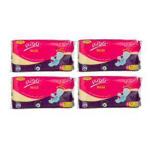 نوار بهداشتی تافته مدل maxi مجموعه 4 عددی