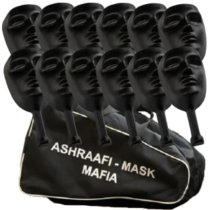 ماسک ایفای نقش اشرافی مدل مافیا بسته 12 عددی به همراه کیف