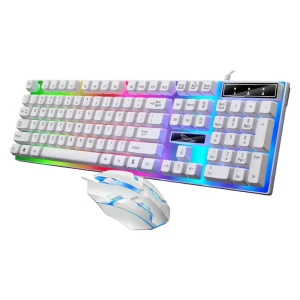 کیبورد و ماوس گیمینگ مدل G21B، سوییچ ممبران، Full-size، نورپردازی RGB