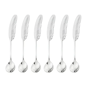 قاشق چای خوری مدل پر بسته 6 عددی