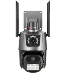 دوربین مداربسته تحت شبکه بی‌سیم مدل PTZ Dual Lens 360 درجه