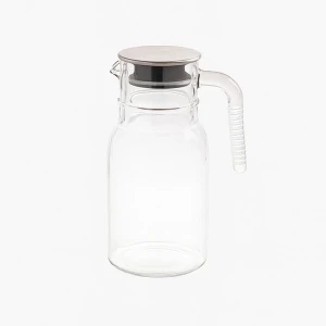 پارچ لیمون مدل شیشه ای درب استیل کد H2349