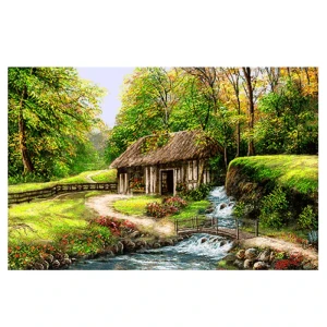 نخ و نقشه تابلوفرش طرح منظره کد 23236