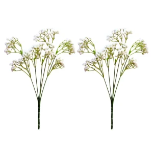 گل مصنوعی بوته عروس بسته 2 عددی، ابعاد 15×15×35 سانتی‌متر، وزن 40 گرم
