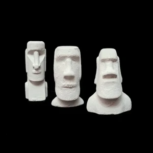 مجسمه سنگی مدل ایستر کاکاسنگی مجموعه 3 عددی