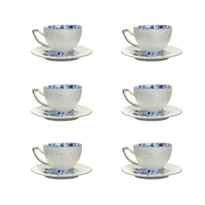 سرویس چای خوری 12 پارچه 6 نفره شاهین مدل dantella c