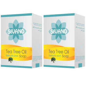 صابون ضد جوش سیوند مدل Tea Tree وزن 90 گرم مجموعه 2 عددی