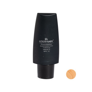کرم پودر مایع SPF 15 گلدن لیدی مدل Desert Golden شماره 02 مناسب برای انواع پوست حجم 30 میلی‌لیتر