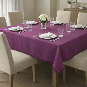 سفره 4 نفره طرح گل بنفشه سایز 90*70 سانتیمتر