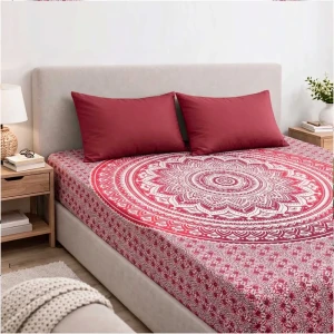 روتختی دو نفره مدل سنتی هندی کد 117 سایز 220x200 سانتی‌متر
