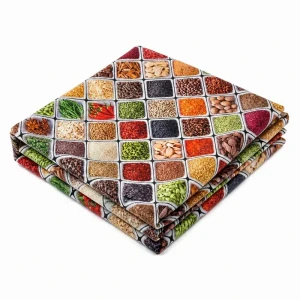 سفره ۴ نفره مدل TCA2704082 طرح ادویه سایز ۱۲۰×۱۰۰ سانتیمتر