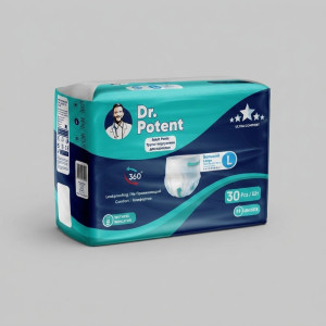 پوشک شورتی بزرگسال دکتر پوتنت مدل اولترا کامفورت سایز Large بسته 30 عددی