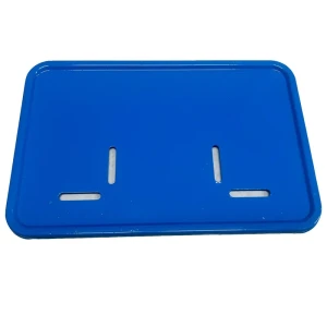 قاب پلاک موتور سیکلت وارون مدل فلزی کد W-118-BLU