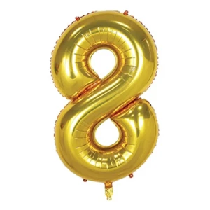 بادکنک فویلی طرح عدد 8