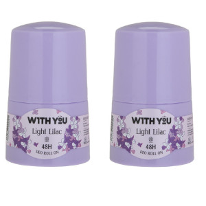 رول ضد تعریق زنانه ویت یو مدل LIGHT LILAC حجم 50 میلی لیتر مجموعه دو عددی