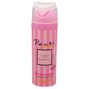 اسپری ضدتعریق زنانه پنتی مدل Victoriasecret bombshell حجم 200 میلی‌لیتر