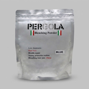 پودر دکلره پرگولا مدل LOW AMMONIA حجم 500 میلی لیتر رنگ آبی