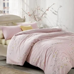 روکش لحاف ساتن-پنبه انگلیش هوم مدل Pure Fleur دو نفره سایز 220x200 سانتی‌متر