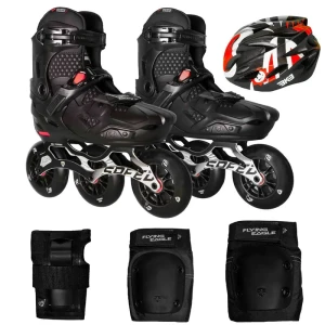 اسکیت کفشی فلاینگ ایکل مدل S7 speed  سایز 41 - 37 به همراه کلاه و لوازم ایمنی