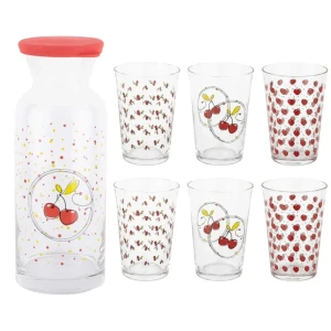 سرویس پارچ و لیوان 7 پارچه تانتی تونی مدل Cherry