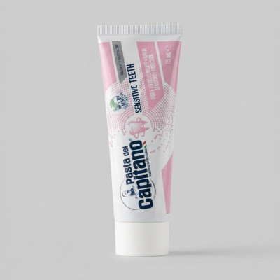 خمیر دندان پاستا دل کاپیتانو مدل Sensitive Teeth حجم 75 میلی لیتر