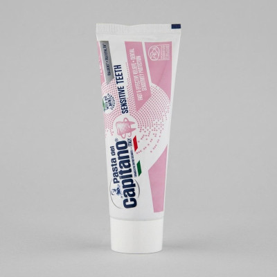 خمیر دندان پاستا دل کاپیتانو مدل SENSITIVE TEETH حجم 75 میلی لیتر