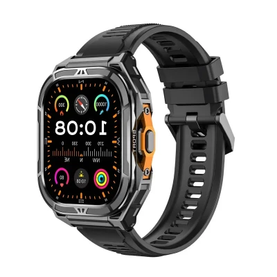 ساعت هوشمند 1.96 اینچی 49 میلیمتری ارو مدل ROCK با بند سیلیکونی