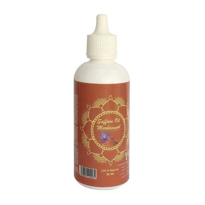 روغن تقویت کننده مو و ریش و سیبیل مرهم یاب مدل زعفران حجم 80 میلی لیتر