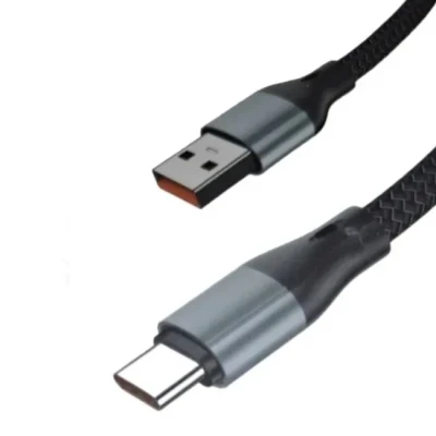 کابل تبدیل USB به USB-C ال او ال مدل FAST CHARGE 6A MAX طول 1 متر