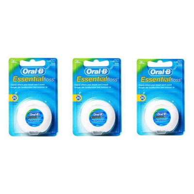 نخ دندان اورال-بی مدل ESSENTIAL FLOSS بسته 3 عددی