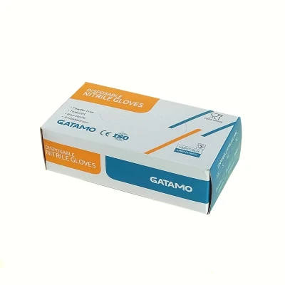 دستکش نیتریل غیر پودری گاتامو مدل PMP101 سایز کوچک (S) بسته 100 عددی