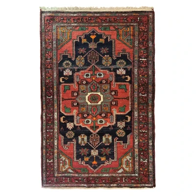 فرش دستباف کناره طول دو متر مدل ترکمن کد NKP.RJ20