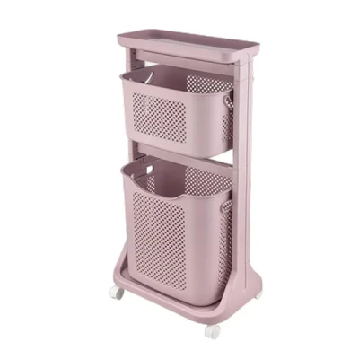 سبد رخت چرک لیمون مدل 2 طبقه کد RM48