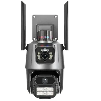 دوربین مداربسته تحت شبکه بی‌سیم مدل PTZ Dual Lens 360 درجه