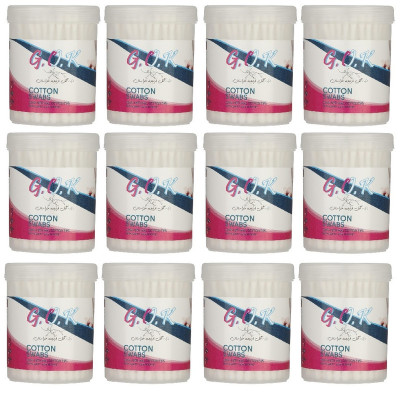 گوش پاک کن گل ارکیده خراسان مدل Natural مجموعه 12 عددی