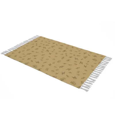 شال مبل مدل برگ کد Q2SH1046 سایز 98x180 سانتی متر