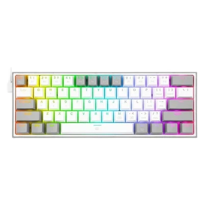 کیبورد مخصوص بازی ردراگون مدل FIZZ K617 WHITEGREY