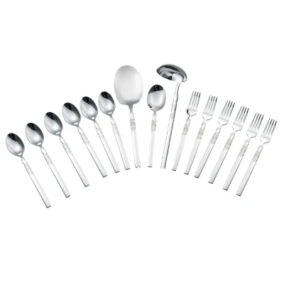 سرویس قاشق و چنگال 15 پارچه جی فی نی مدل G-2555 مناسب 6 نفر