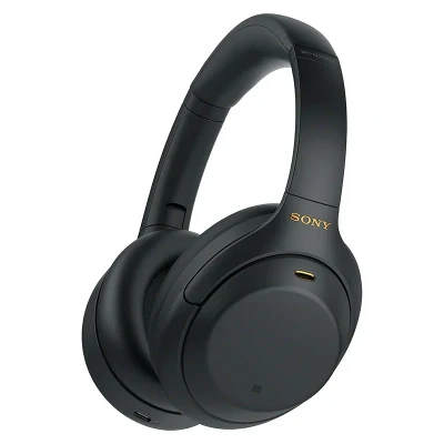 هدفون بلوتوثی سونی مدل WH-1000XM4 با نویز کنسلینگ فعال (ANC)، نویزکنسلینگ میکروفون (ENC)، درگاه شارژ USB Type-C، دارای میکروفون داخلی با کیفیت بالا، مقاوم در برابر رطوبت و عرق