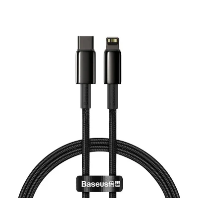 کابل تبدیل USB-C به لایتنینگ باسئوس مدل CATLWJ-01 20W طول 1متر