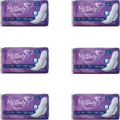 نوار بهداشتی مای لیدی مدل Classic purple مجموعه 6 عددی