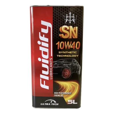 روغن موتور خودرو بنزینی فلودیفای مدل 10w_40 SN حجم ۵ لیتر