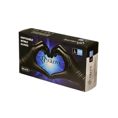 دستکش نیتریل غیر پودری مدل TT GLOVE سایز بزرگ (L) بسته 100 عددی