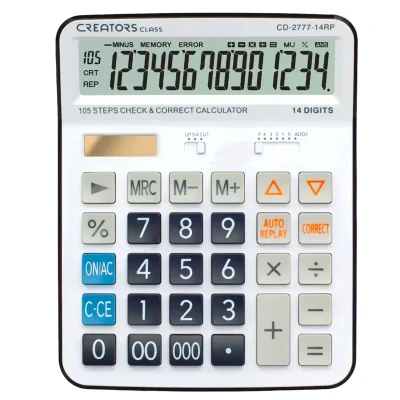 ماشین حساب رومیزی کریتورز کلاس مدل CD-2777-14RP