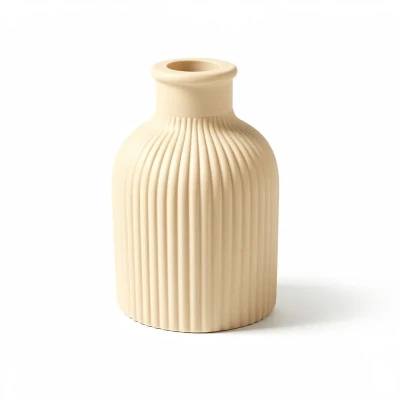 گلدان دکوری رومیزی با طرح سنگ مصنوعی مناسب گل‌های آپارتمانی ابعاد 7×7×10 سانتی‌متر وزن 250 گرم