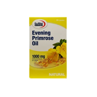کپسول روغن گل مغربی یوروویتال بسته 30 عددی