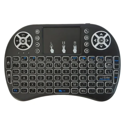 مینی کیبورد بی سیم کد 1020001125، سوییچ ممبران، Portable، نورپردازی LED RGB