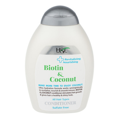 نرم‌کننده مو هرباتک مدل Biotin & Coconut حجم 385 میلی‌لیتر