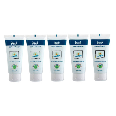 ژل بهداشتی بانوان فیروز کد 01 حجم 60 میلی لیتر مجموعه 5 عددی