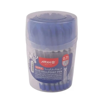 خودکار 0.7 میلی متری آریا مدل ballpoint بسته 50 عددی
